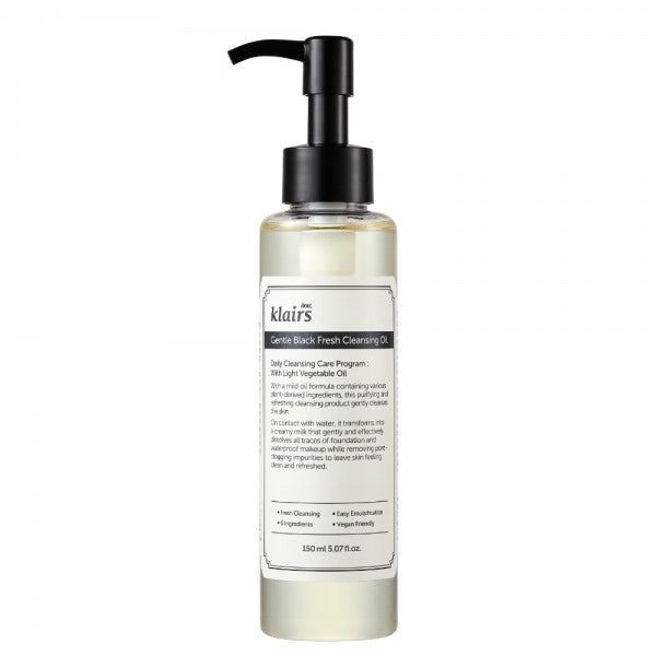 Klairs | Gentle Black Fresh Cleansing Oil (150ml)